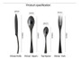 Black Cutlery Set