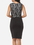 Casual Lace Patchwork Elegant Bodycon Dress
