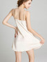 Casual Spaghetti Strap Backless Bowknot Sexy Nightgown
