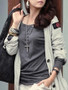 Casual Designed Round Neck Batwing Plain Long-sleeve-t-shirt