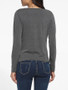 Casual Asymmetrical Hems Cowl Neck Cotton Plain Long-sleeve-t-shirt