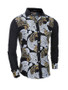 Casual Mens Vintage Style Printed Shirt