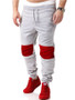 Casual Sport Color Block Mid-Rise Men's Casual Pant