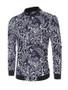 Casual Stylish Band Collar Printed Men Bomber Jacket