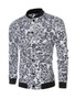 Casual Stylish Band Collar Printed Men Bomber Jacket