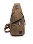 Casual Men Canvas Leisure Shoulder Bag