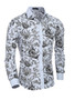 Casual Mens Vintage Printed Casual Shirt