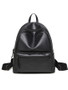 Casual Basic Pu Big Capacity Backpack