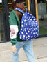 Casual Stars Printed Big Capacity Backpack