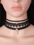 Casual Three Pieces Rhinestone Pendant Choker Necklace