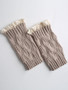 Casual Solid Patterned Knit Leg Warmer