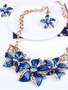 Casual Fashion Flower Fashion Necklace And Earring