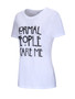 Casual Normal People Scare Me Short Sleeve T-Shirt