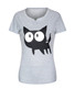 Casual Nifty Cartoon Printed Short Sleeve T-Shirt