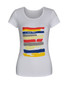 Casual Multi-Color Printed Round Neck Short Sleeve T-Shirt