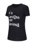 Casual It Is Leviosa Letter Printed Short Sleeve T-Shirt