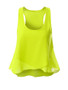 Casual Fresh Scoop Neck Racerback Plain Sleeveless T-Shirt