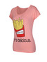 Casual Cute French Fries Printed Short Sleeve T-Shirt