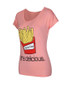 Casual Cute French Fries Printed Short Sleeve T-Shirt