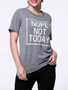 Casual Style Letters Printed Short Sleeve T-Shirt