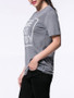 Casual Style Letters Printed Short Sleeve T-Shirt
