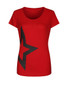 Casual Color Block Star Short Sleeve T-Shirt