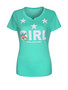 Casual Cartoon Letters Star Short Sleeve T-Shirt