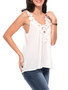Casual Hot Solid Patchwork Hollow Out Sleeveless T-Shirt