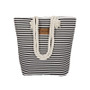 Casual Girl Casual Summer Canvas Shopping Handbag Shoulder Bag Striped Beach Large Bags