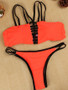 Casual Sexy Spaghetti Strap Hollow Out Bikini