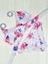 Casual Halter Strappy Floral Printed Bikini
