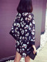 Casual Floral Hollow Out Kimono