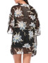 Casual Floral Hollow Out Casual Kimono