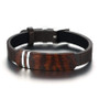 Minimalist Rosewood Leather Bracelet