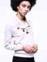 Casual Cowl Neck Decorative Button Plain Hoodie