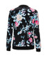 Casual Band Collar Bomber Jacket In Floral Printed