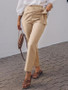 Solid Color Wide Leg Casual Pants