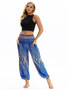 2 Colors Elastic Waist Wide Leg Casual Pants