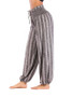 Simple Striped Wide Leg Casual Pants