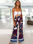 Bohemia Floral Wide Leg Bottom Casual Pants