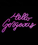Hello Gorgeous LED Neon Wall Sign