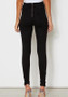 Black Drawstring Zipper High Waisted Fashion Suede Long Pants