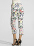 Casual Pockets Floral Printed Casual-pants