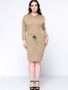 Casual Hooded Drawstring Pocket Plain Plus Size Bodycon Dress