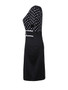 Casual Round Neck Polka Dot Business Casual Plus Size Bodycon Dress