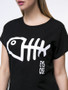 Casual Special Fish Bone Printed Round Neck Plus Size T-Shirt