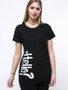 Casual Stylish Letters Printed Round Neck Plus Size T-Shirt