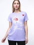 Casual Round Neck High-Heeled Shoe Printed Plus Size T-Shirt