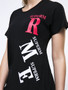 Casual Trendy Style Letters Printed Plus Size T-Shirt