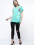 Casual Trendy Style Letters Printed Plus Size T-Shirt